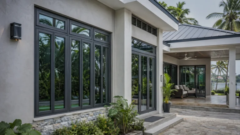Hire local fabricators to design and install aluminum windows and doors with durable finishes.