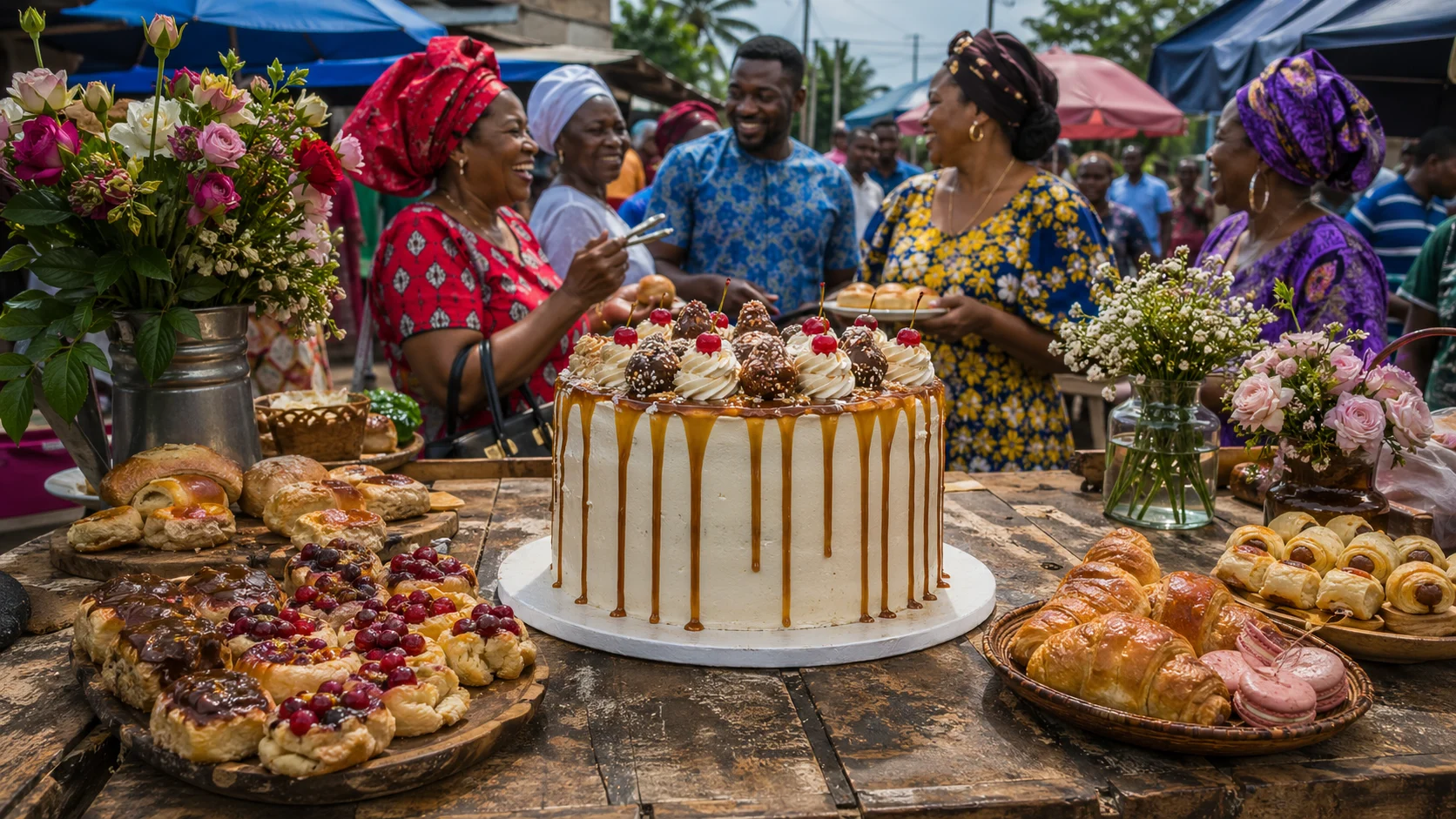 Custom cakes and fresh pastries delivered in Calabar for birthdays, weddings, and anniversaries, from trusted Marian and State Housing bakers.