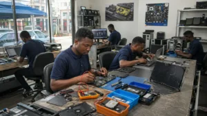 Find trusted laptop and computer repair shops near the University of Calabar and Marian Road.