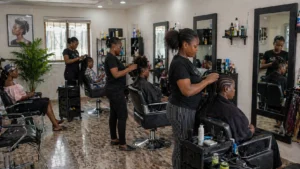 Find a mobile stylist to braid, weave, or treat hair at your location in Federal Housing or Atimbo.