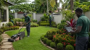 Professional landscaping and grass cutting for Calabar homes; trained gardeners, precise trims, vibrant plantings, and tidy yards with reliable service.