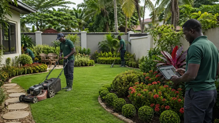 Professional landscaping and grass cutting for Calabar homes; trained gardeners, precise trims, vibrant plantings, and tidy yards with reliable service.