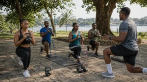 Book a personal fitness coach for home or outdoor sessions at U.J. Esuene Stadium, tailored to your goals.
