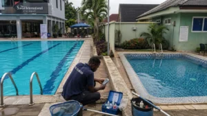 Find trusted pool cleaners to treat water, scrub tiles, and fix pumps for private and hotel pools in Calabar and Ekorinim.